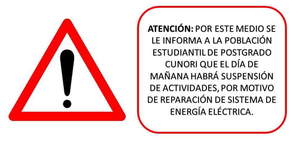 Aviso importante